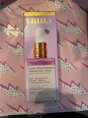 TRULY Pink and Gold Acai Your Boobies Firming Body Serum